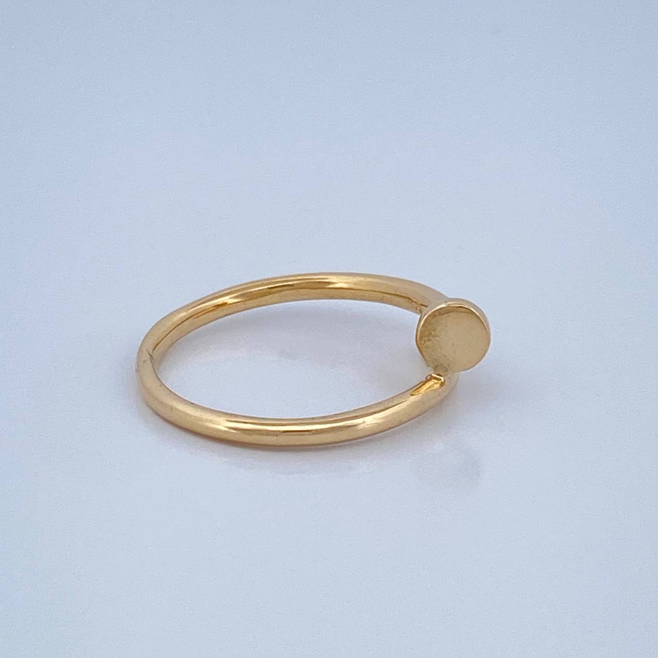 Anillo Clavo 2.75gr / T6 1/2 / Oro Amarillo 18K %