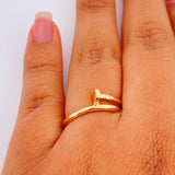 Anillo Clavo 2.75gr / T6 1/2 / Oro Amarillo 18K %