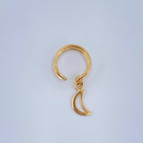 Piercing Simulador Luna 0.85gr / 1.1cm / Oro Amarillo 18K %