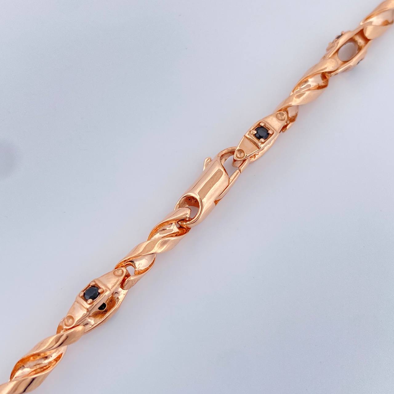 Cadena Dubai Trenzada 45.05gr / 61cm / 5mm Oro Rosa 18K %
