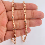 Cadena Dubai Trenzada 45.05gr / 61cm / 5mm Oro Rosa 18K %