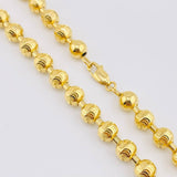 Cadena Militar Diamantada 60gr / 70cm / 6.9mm Oro Amarillo 18K ©