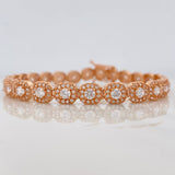 Pulso Tennis 12.35g / 18.5cm / 6mm Oro Rosa 18K