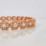 Pulso Tennis 12.35g / 18.5cm / 6mm Oro Rosa 18K