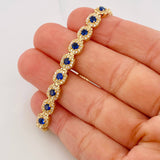 Pulso Tennis 14.35g / 19.5cm / 6mm Oro Amarillo 18K