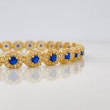Pulso Tennis 14.35g / 19.5cm / 6mm Oro Amarillo 18K