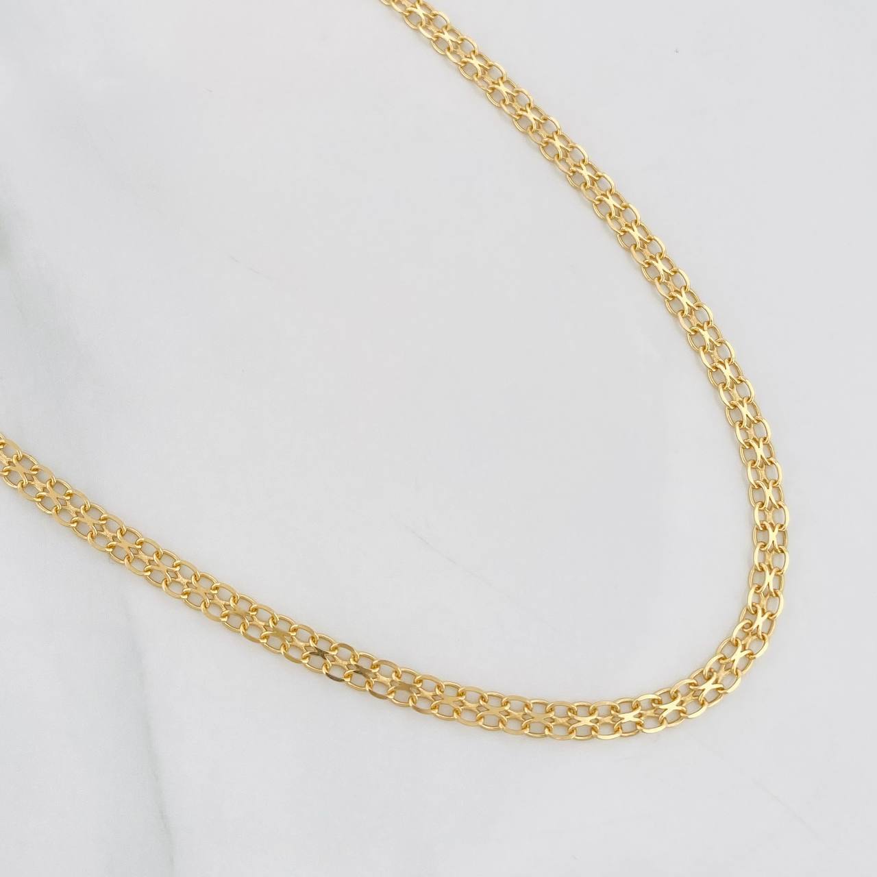 Cadena China 8.9g / 60cm / 2.5mm Oro Amarillo 18K