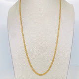 Cadena China 7.4g / 60cm / 2.26mm Oro Amarillo 18K
