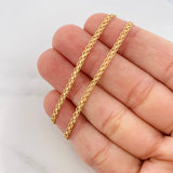 Cadena China 8.95g / 60cm / 2.42mm Oro Amarillo 18K