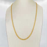 Cadena China 7.3g / 60cm / 2.3mm Oro Amarillo 18K