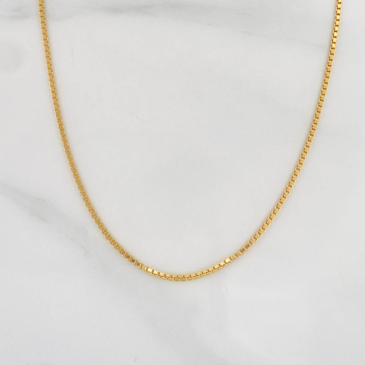 Cadena Veneciana 3.6g / 50cm / 1.01mm Oro Amarillo 18K