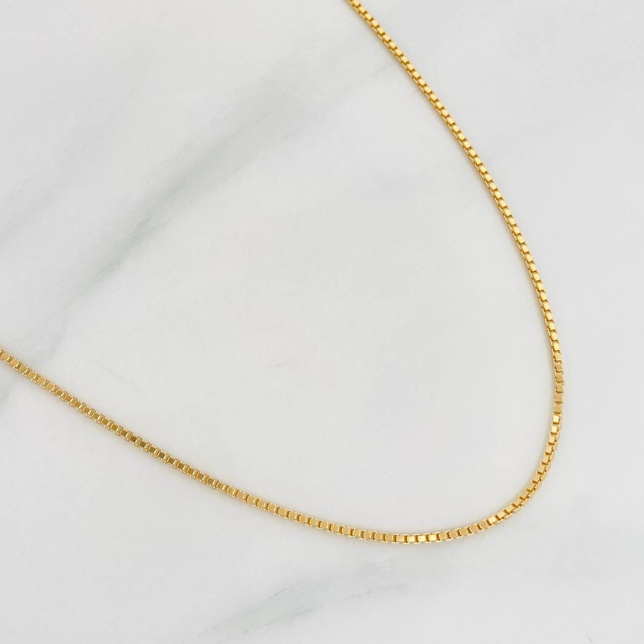 Cadena Veneciana 4g / 50cm / 1.04mm Oro Amarillo 18K