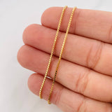 Cadena Veneciana 4g / 50cm / 1mm Oro Amarillo 18K