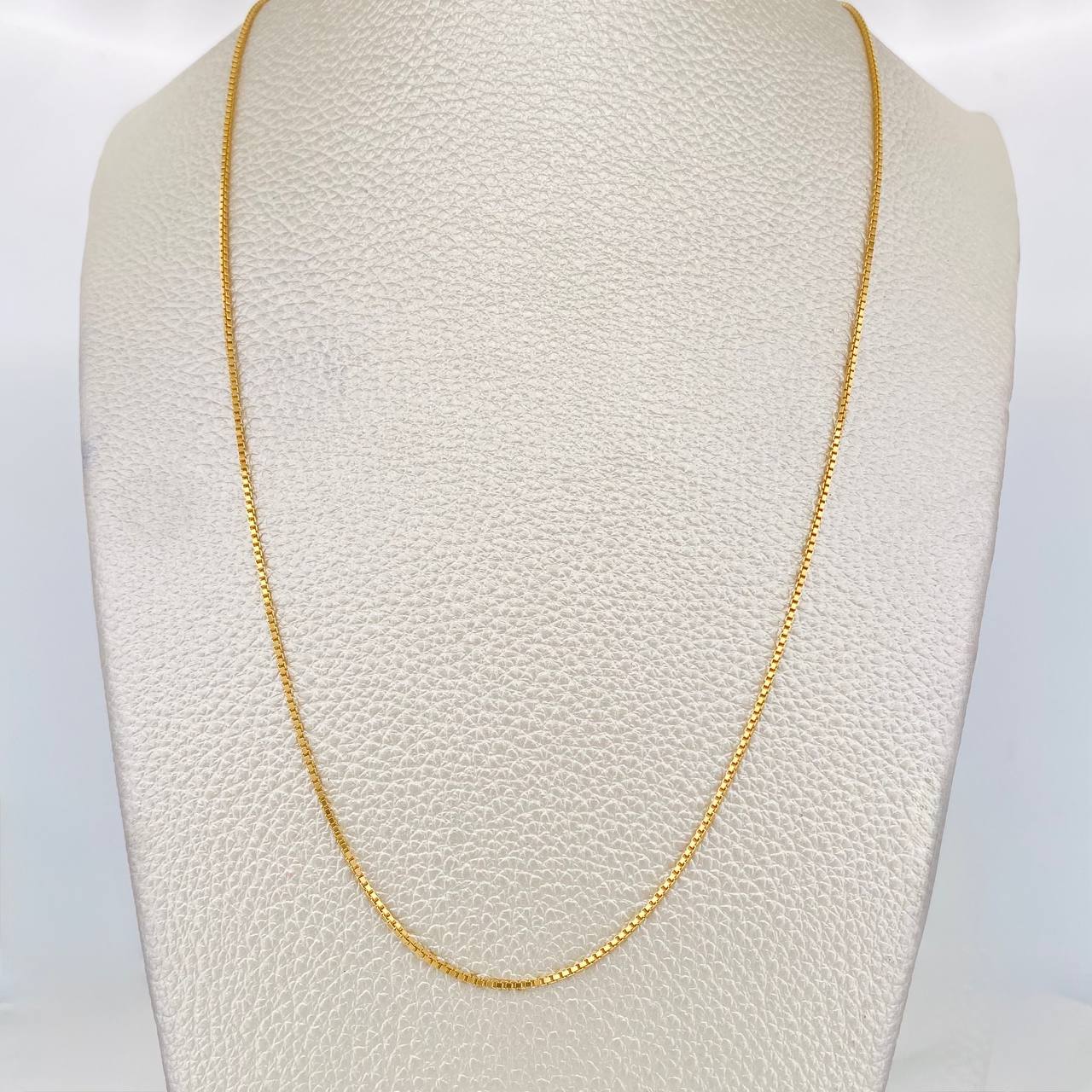Cadena Veneciana 4g / 50cm / 1.04mm Oro Amarillo 18K