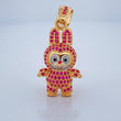 Dije Conejo Sonriente 6.05gr / 3.4cm / Dos Oros Amarillo Blanco 18K $