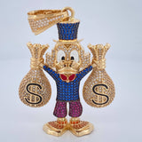 Dije Pato Bolsas de Dinero 34.9gr / 6.7cm / Oro Amarillo 18K $