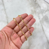 Pulso Rustico Tribal 4.3gr / 25.5cm / 4mm Oro Amarillo *