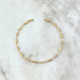 Pulso Rustico Tribal 4.3gr / 25.5cm / 4mm Oro Amarillo *