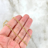 Cadena Lumachina 4.45gr / 60cm / 2.5mm Oro Amarillo +3 18K *