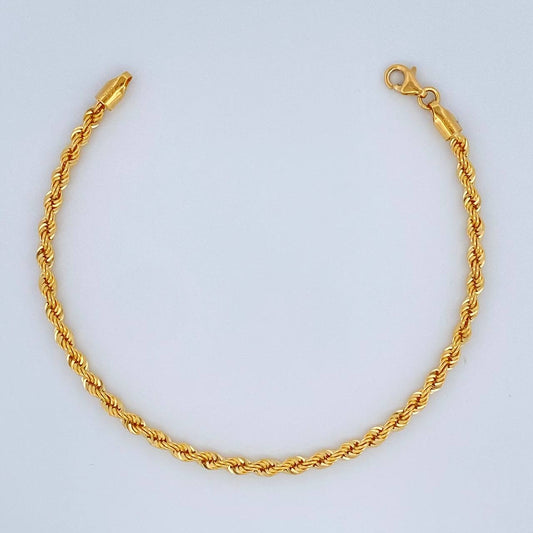 Pulso Lazo 2.95gr / 19cm / 2.9mm Oro Amarillo +3 18K $