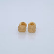 Topos Trebol 0.7gr / 6.1mm Diamantados Oro Amarillo 18K &
