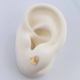 Topos Corazon 0.85gr / 7mm Oro Amarillo 18K %