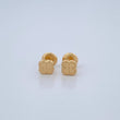 Topos Trebol 0.55gr / 5.3mm Lisos Oro Amarillo 18K &