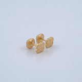 Topos Trebol 0.55gr / 5.3mm Lisos Oro Amarillo 18K &