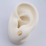 Topos Trebol 0.55gr / 5.3mm Lisos Oro Amarillo 18K &