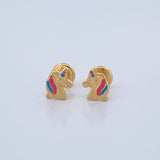 Topos Unicornio 0.55gr / Oro Amarillo 18K %