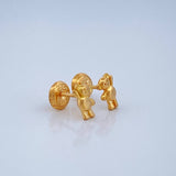 Topos Oso 1.05gr / 4.9mm Oro Amarillo 18K &