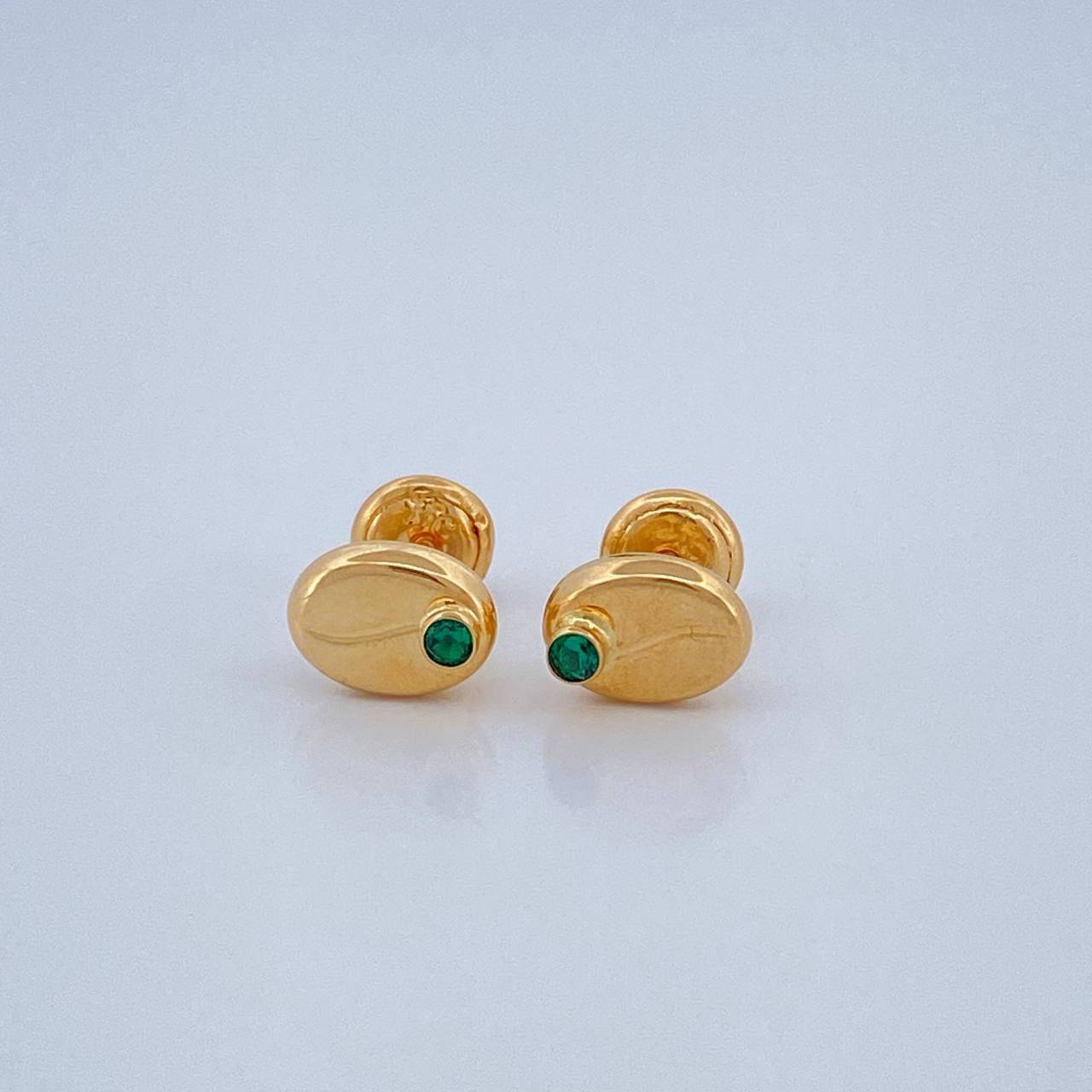 Topos Grano Café 0.8gr / 5.93mm Oro Amarillo 18K &