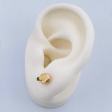 Topos Grano Café 0.8gr / 5.93mm Oro Amarillo 18K &