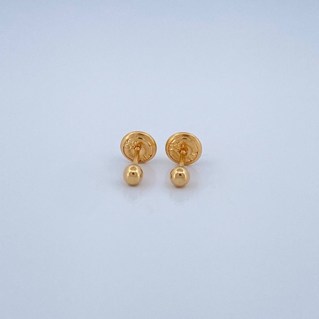 Topos Bola Lisa 0.45gr / 3mm Oro Amarillo 18K %