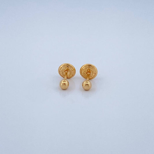 Topos Bola Lisa 0.45gr / 3mm Oro Amarillo 18K %