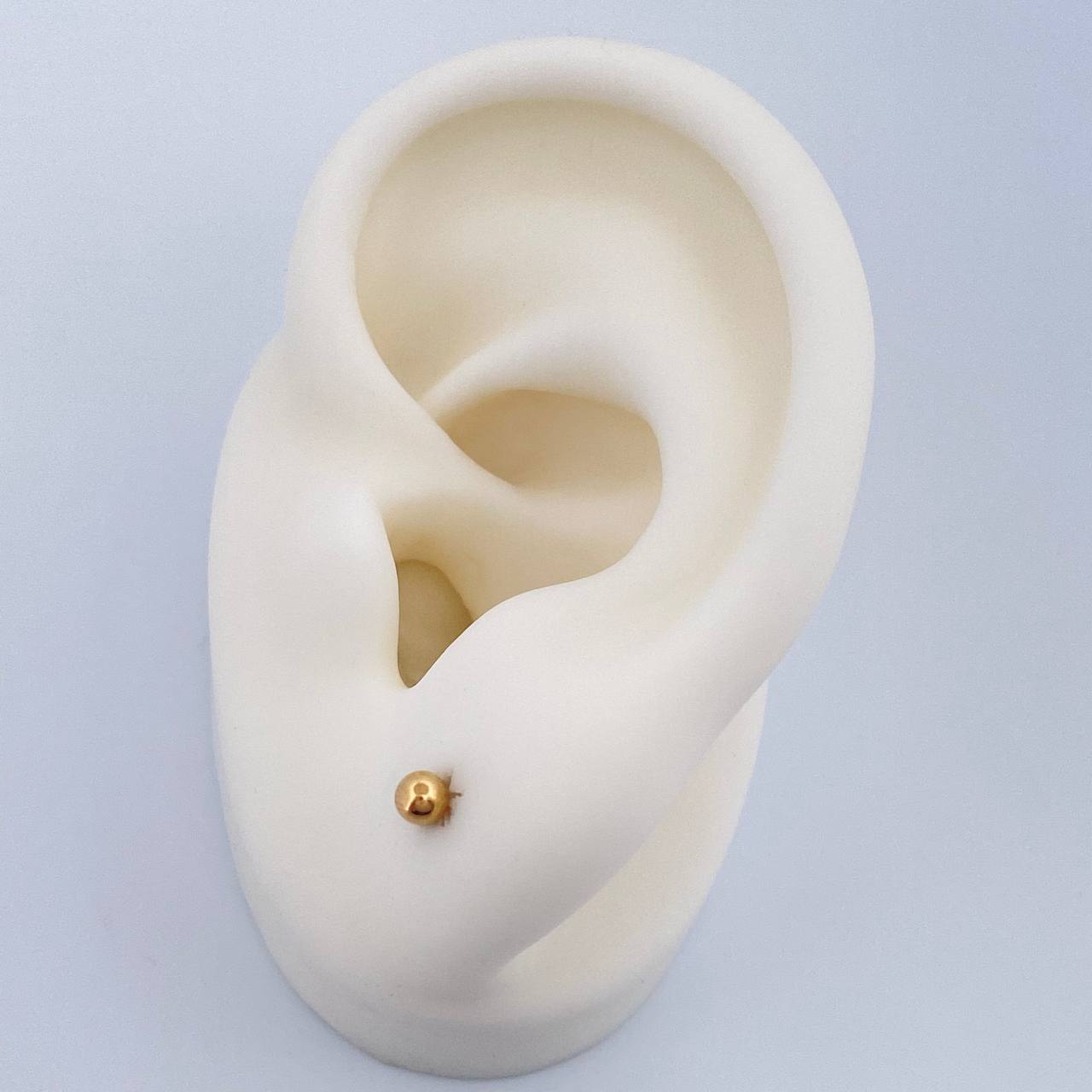 Topos Bola Lisa 0.45gr / 3mm Oro Amarillo 18K %