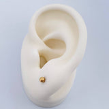 Topos Bola Lisa 0.45gr / 3mm Oro Amarillo 18K %