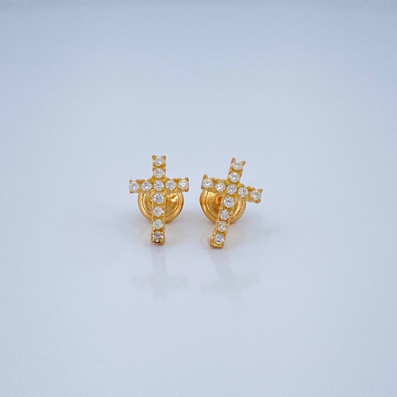 Topos Cruz 0.95gr / 7.22mm Oro Amarillo 18K &