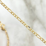Cadena Figaro 3.7gr / 70cm / Oro Amarillo +1 18K