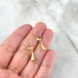 Candongas Lagrima 0.65gr / 2.5cm- Oro 18K