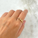 Anillo Trio de Bolas 1.75gr / T7 / Diamantadas Tres Oros ©