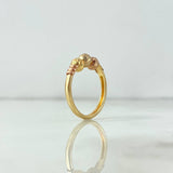 Anillo Trio de Bolas 1.75gr / T7 / Diamantadas Tres Oros ©