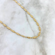 Cadena Rustica Barril Rayado 14.05gr / 60cm / 5mm Oro Amarillo