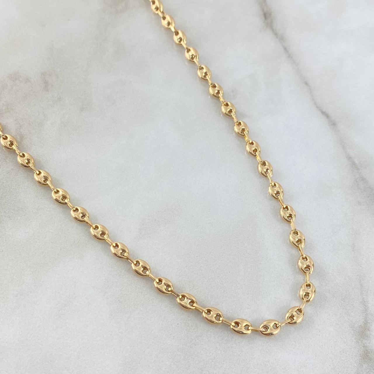 Cadena GC 9.55gr / 45cm / 6.3mm Lisa Oro Amarillo 18K ©