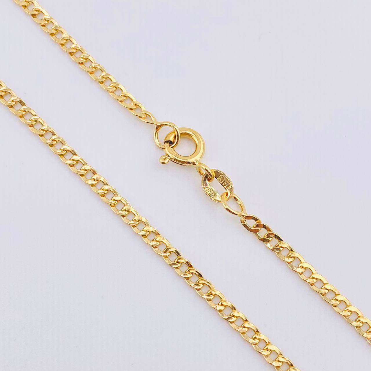 Cadena Mini Cubana 3.1gr / 45cm / 2.3mm Oro Amarillo +1 18K *