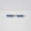 Candongas Carril Tupido Diamantes 0.18pts 1.1g / 1.03cm Oro Blanco 18K