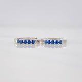 Candongas Carril Tupido Diamantes 0.18pts 1.1g / 1.03cm Oro Blanco 18K