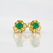 Topos Cuatro Garras Esmeraldas 0.12pts 0.7g / 2.64mm Oro Amarillo 18K