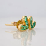 Topos Corazon Esmeraldas 0.56pts 1.4g / 6.35mm Oro Amarillo 18K