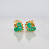 Topos Corazon Esmeraldas 0.24pts 0.9g / 4.98mm Oro Amarillo 18K